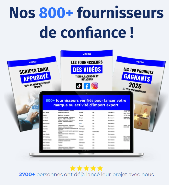 Nos 800+ fournisseurs de confiance